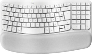 Logitech Wave Keys for Mac toetsenbord Thuis/Werk Bluetooth AZERTY Frans Wit