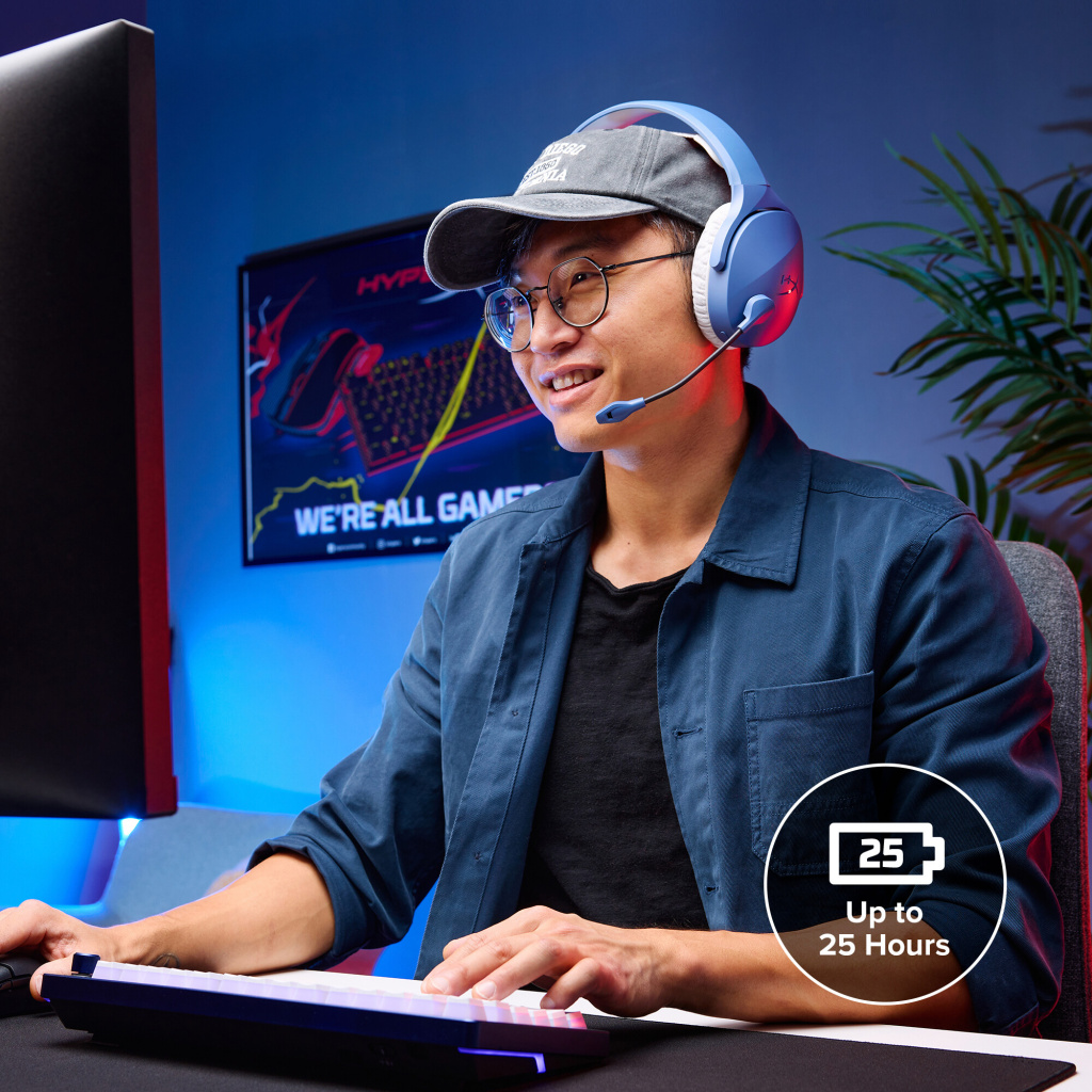 HyperX Cloud Jet - Wireless Gaming Headset (Light Blue) - Afbeelding 4