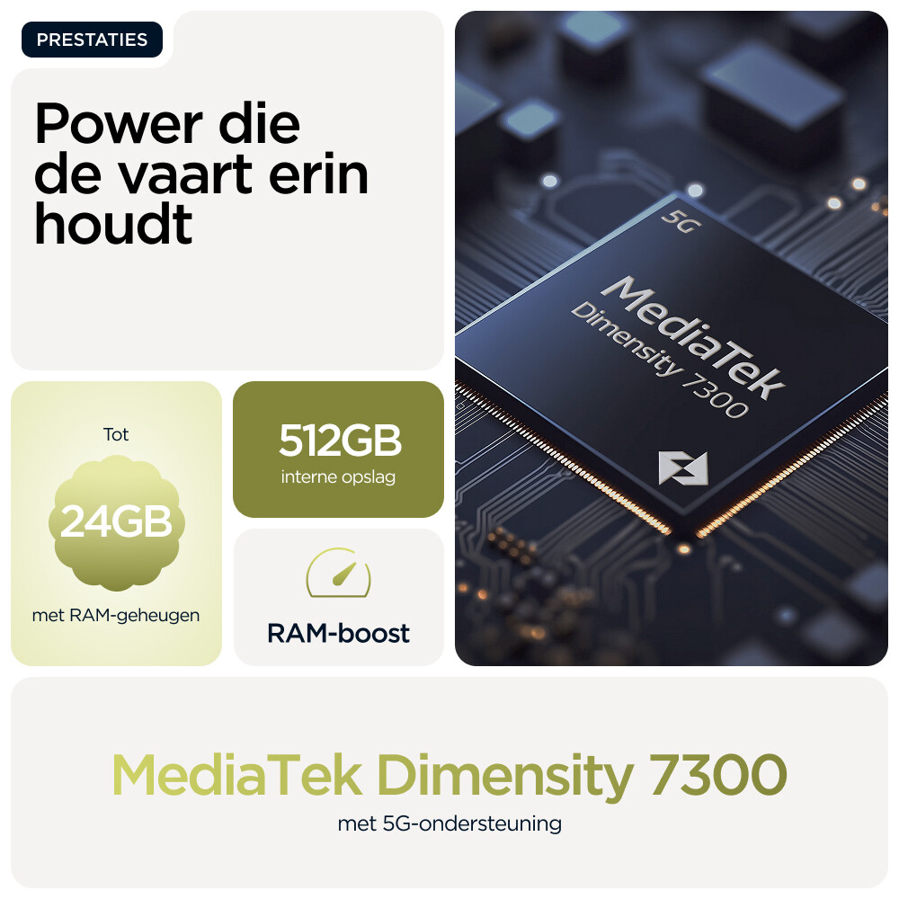 Motorola moto g86 power 5G 16,9 cm (6.67") Dual SIM Android 15 USB Type-C 12 GB 256 GB 6720 mAh Groen - Afbeelding 21