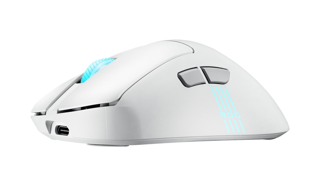 ASUS ROG Keris II Origin WHT muis Gamen Rechtshandig RF Wireless + Bluetooth + USB Type-A Optisch 42000 DPI - Afbeelding 7