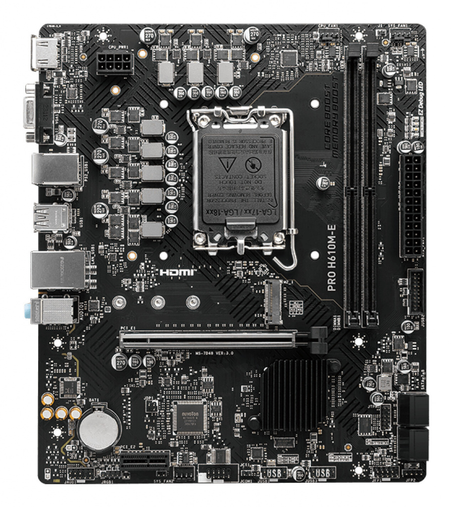 MSI PRO H610M-E moederbord Intel H610 LGA 1700 micro ATX - Afbeelding 2