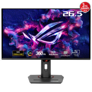 ASUS ROG Strix OLED XG27ACDNG computer monitor 67,3 cm (26.5") 2560 x 1440 Pixels Quad HD QD-OLED Zwart