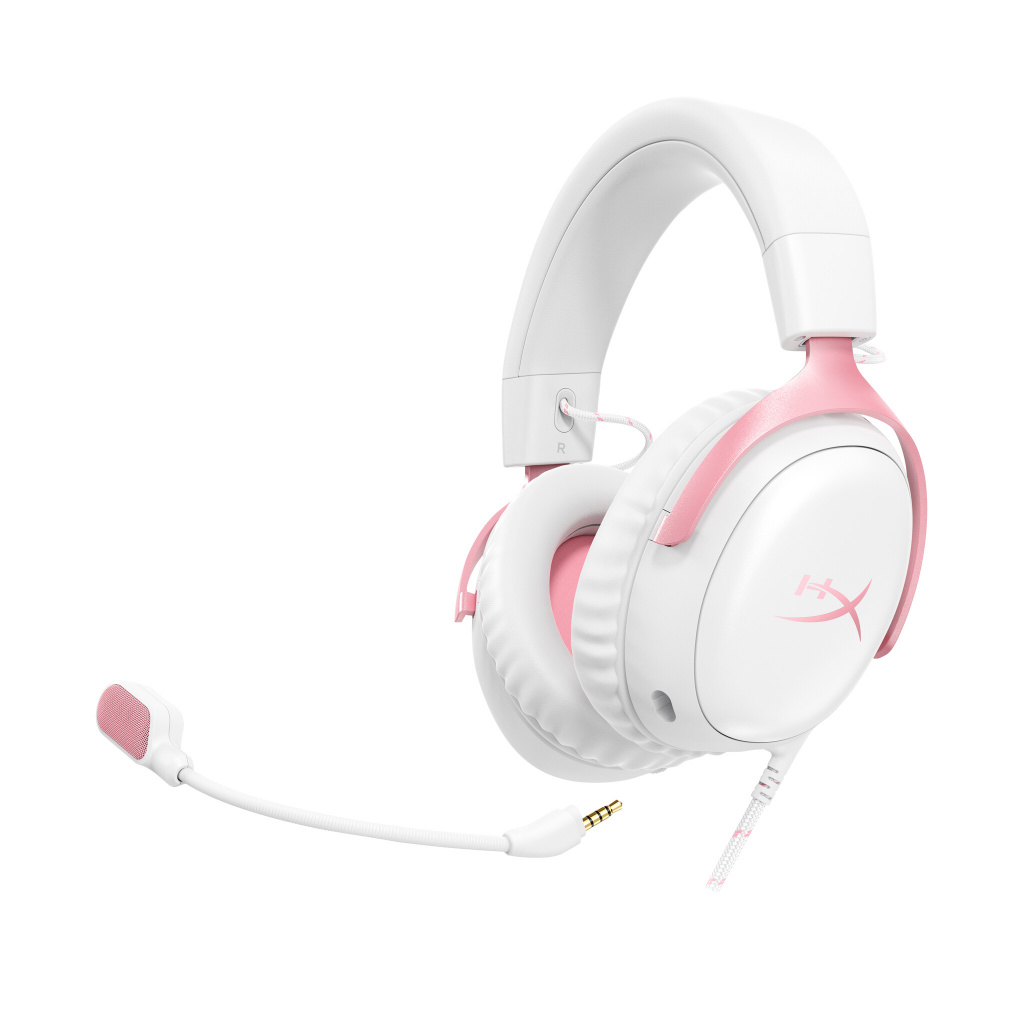 HyperX Cloud III - Gaming Headset (wit/roze) - Afbeelding 2