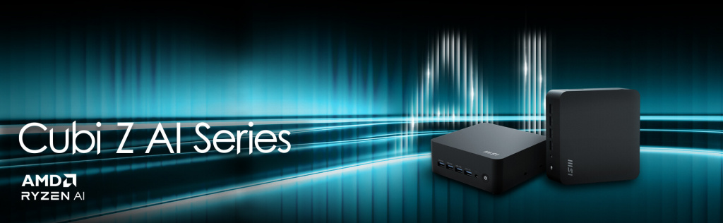 MSI Cubi Z AI 8M-008BEU AMD Ryzen 5 8645HS 2 slots Max 64GB RAM No HDD No OS Black - Afbeelding 3