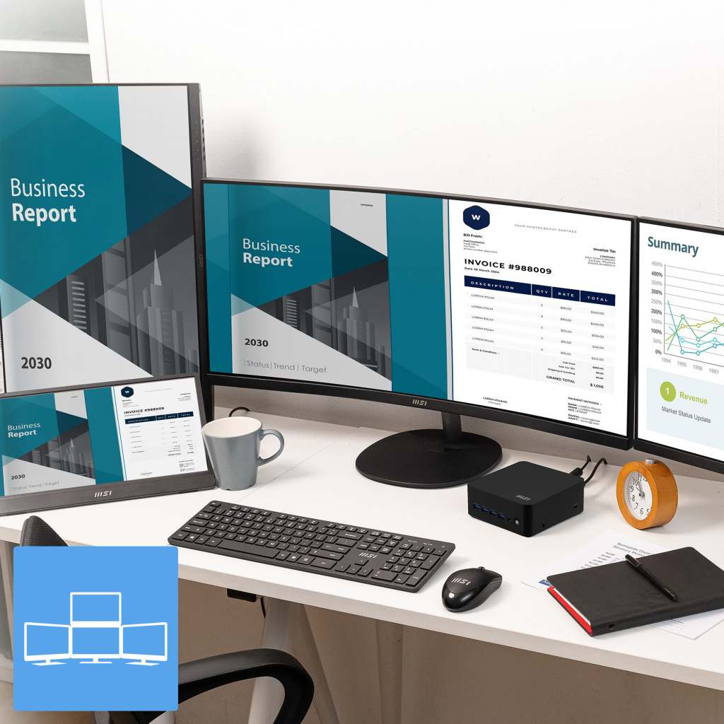 MSI Cubi Z AI 8M-008BEU AMD Ryzen 5 8645HS 2 slots Max 64GB RAM No HDD No OS Black - Afbeelding 6