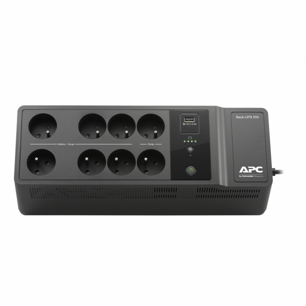 APC Back-UPS BE650G2-FR - Noodstroomvoeding 8x penaarde(België), 650VA, 1 USB oplader, 1 USB datapoort - Afbeelding 4