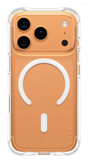 PanzerGlass CARE by ® Fashionable Case Samba Transparent w. White MagSafe iPhone 17 Pro mobiele telefoon behuizingen Hoes Transp