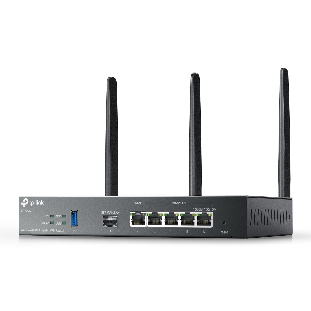TP-Link Omada ER706W draadloze router Gigabit Ethernet Dual-band (2.4 GHz / 5 GHz) Zwart - Afbeelding 3