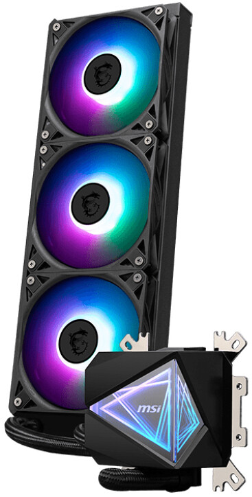 MSI MAG Coreliquid I360 Computer behuizing Alles-in-één vloeistofkoeler 12 cm Zwart 1 stuk(s) - Afbeelding 4