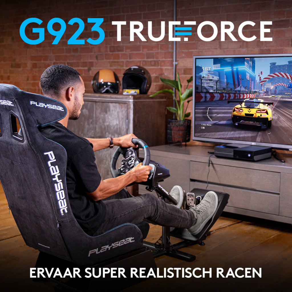 Logitech G G923 Zwart USB 2.0 Stuurwiel + pedalen Analoog/digitaal PC, Xbox One, Xbox Series S, Xbox Series X - Afbeelding 9
