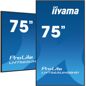 iiyama LH7565UHSB-B1 beeldkrant Kiosk-ontwerp 189,2 cm (74.5") LED Wifi 800 cd/m² 4K Ultra HD Zwart Type processor Android 11 24
