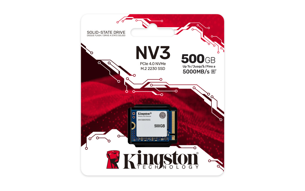 Kingston Technology 500G NV3 M.2 2230 NVMe SSD - Afbeelding 3