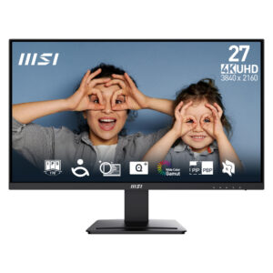 MSI Pro MP273U computer monitor 68,6 cm (27") 3840 x 2160 Pixels 4K Ultra HD Zwart