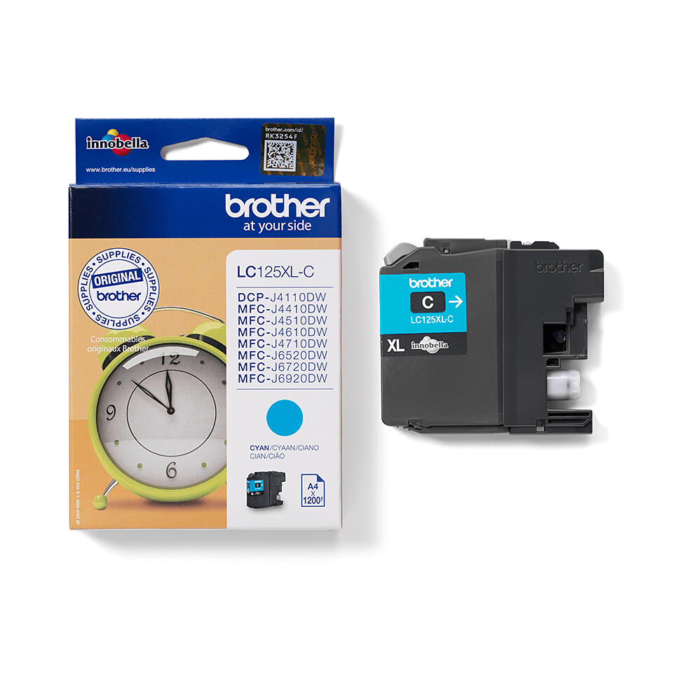 Brother LC-125XLC inktcartridge 1 stuk(s) Origineel Cyaan - Afbeelding 2