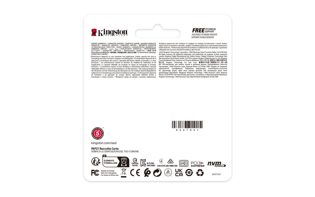 Kingston Technology 1000G NV3 M.2 2230 NVMe SSD - Afbeelding 4