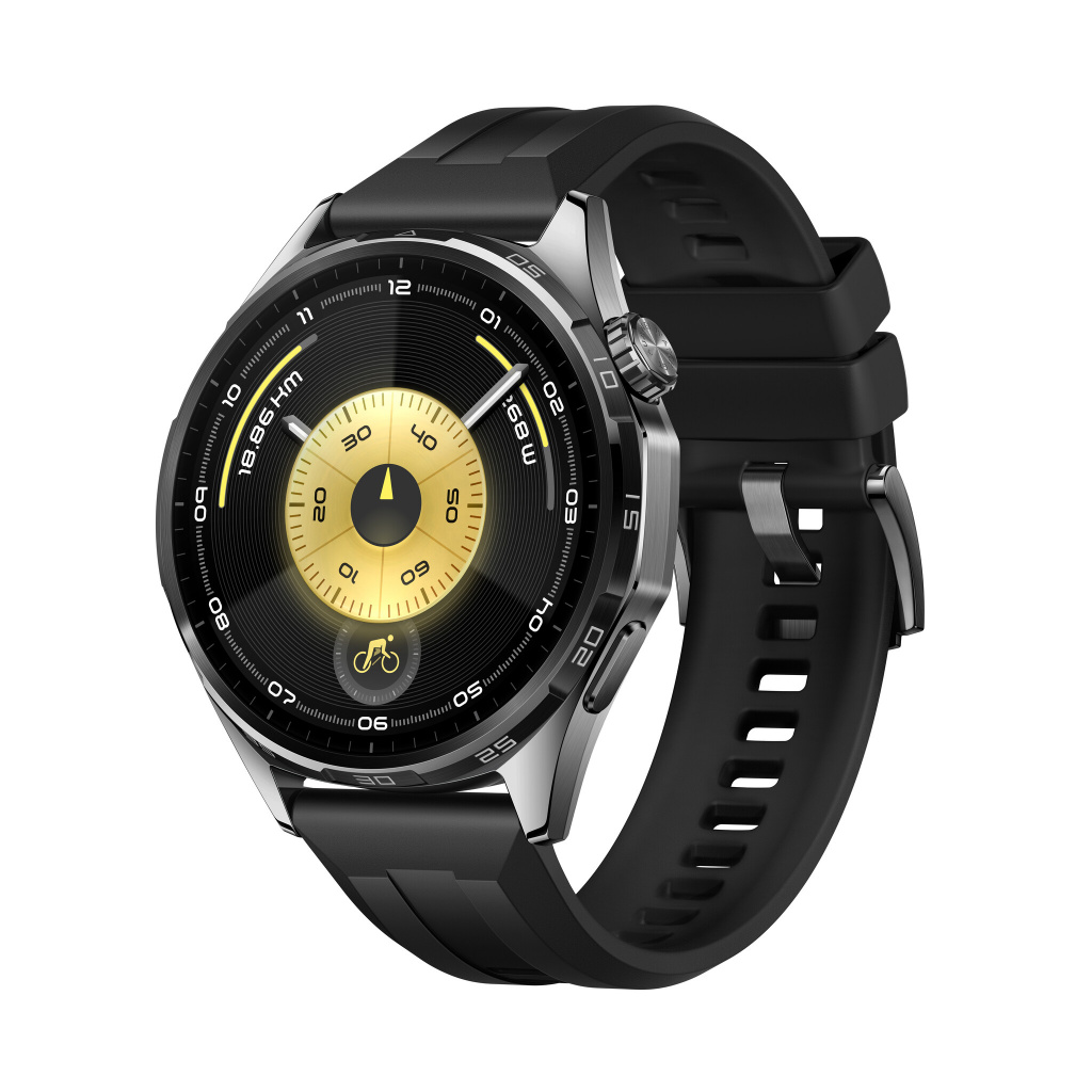 Huawei WATCH GT6 3,73 cm (1.47") AMOLED 46 mm Digitaal 466 x 466 Pixels Touchscreen Zwart GPS - Afbeelding 2