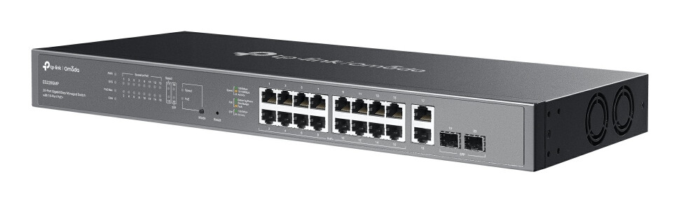TP-Link Omada ES220GMP netwerk-switch Managed L2 Gigabit Ethernet (10/100/1000) Power over Ethernet (PoE) Zwart - Afbeelding 3
