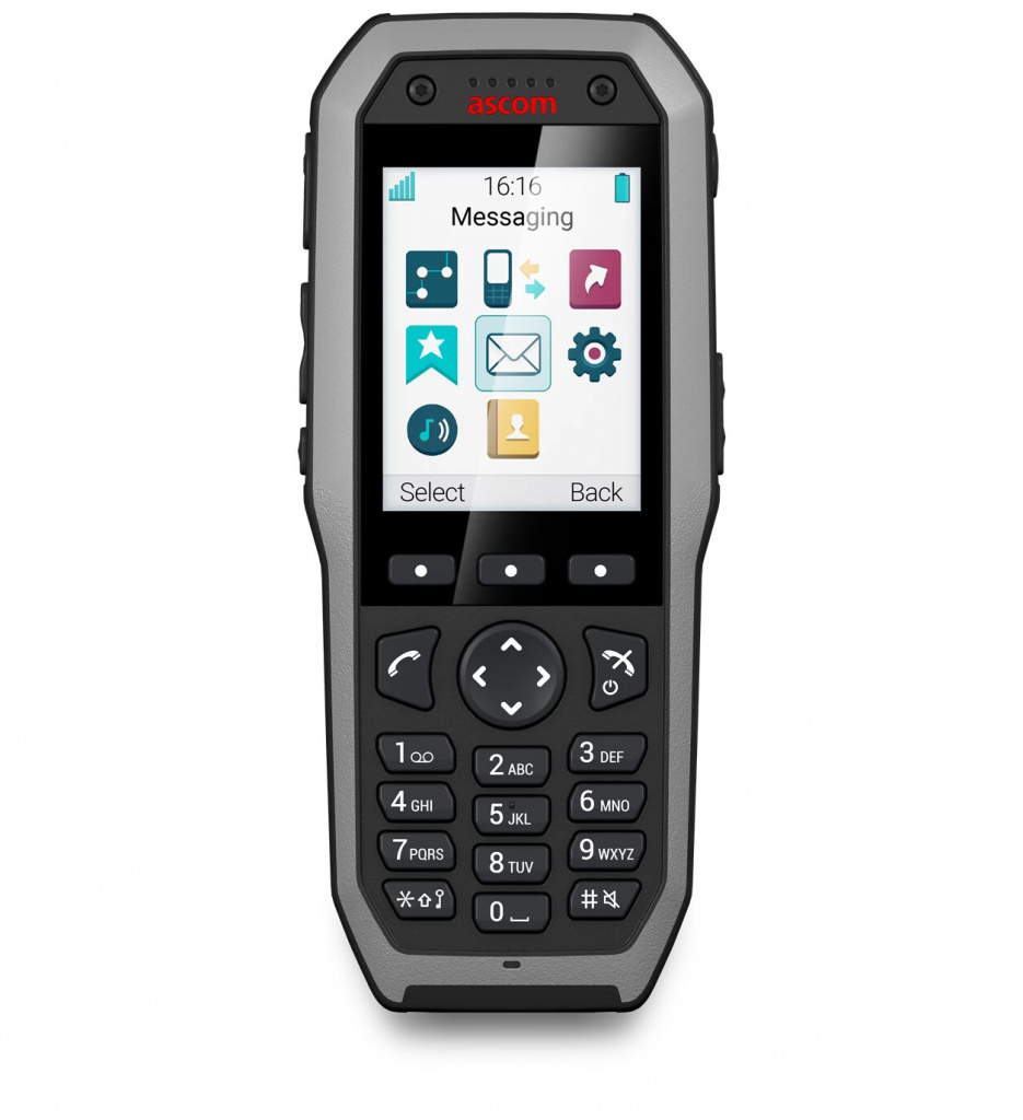 Ascom D83 Messenger DECT-telefoon Nummerherkenning Zwart