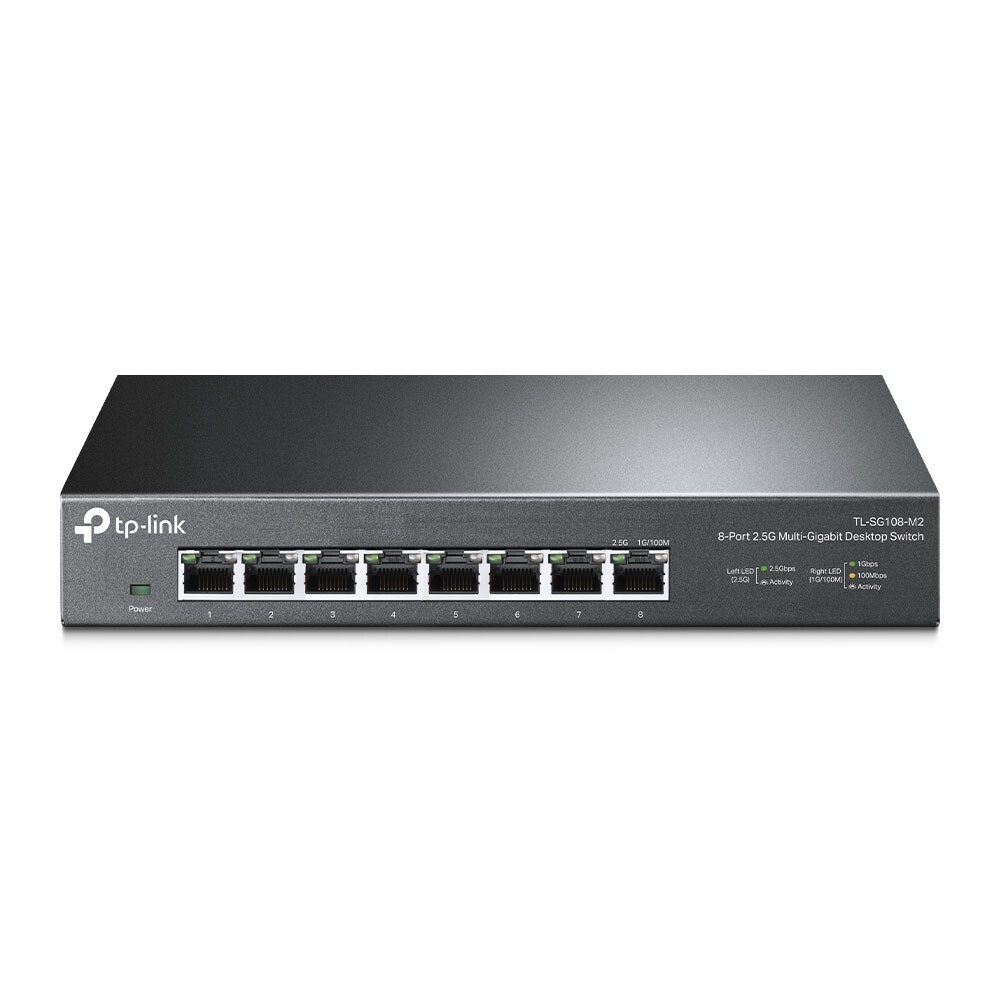 TP-Link TL-SG108-M2 netwerk-switch Unmanaged 2.5G Ethernet (100/1000/2500) Zwart - Afbeelding 2