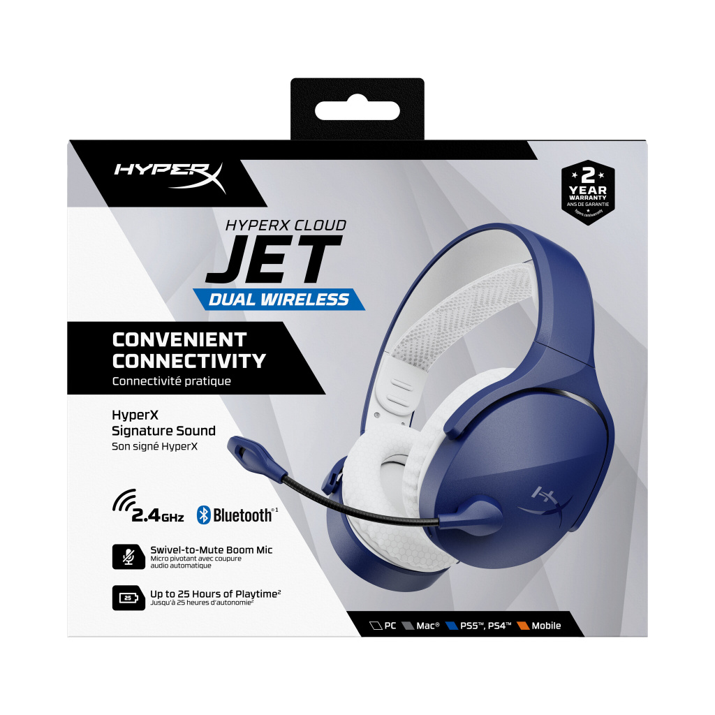 HyperX Cloud Jet - Wireless Gaming Headset (Light Blue) - Afbeelding 10