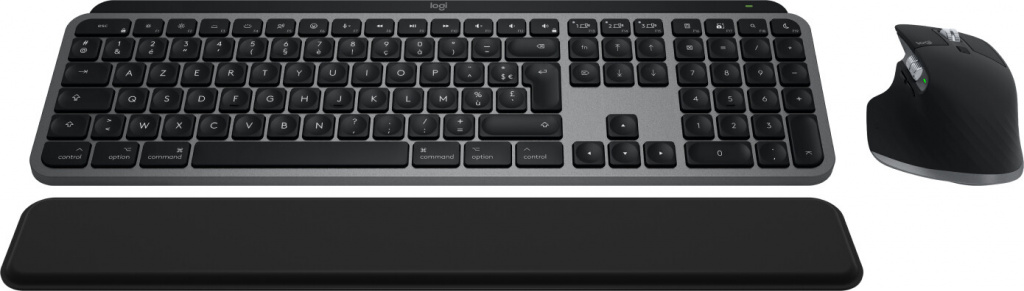 Logitech Master MX Keys S Combo for Mac toetsenbord Inclusief muis Thuis/Werk RF-draadloos + Bluetooth AZERTY Frans Aluminium, Z - Afbeelding 2