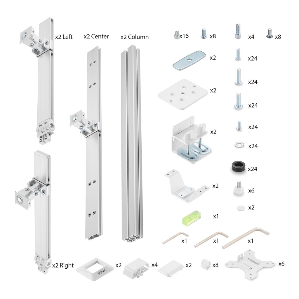 StarTech.com 6-MONITOR-ARM-A flat panel bureau steun 81,3 cm (32") Wit - Afbeelding 11