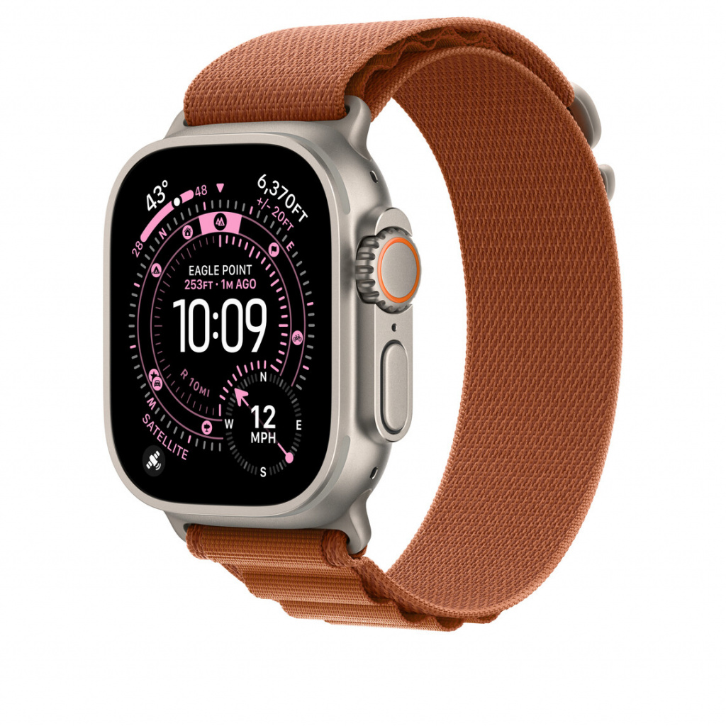 Apple MFTC4ZM/A slimme draagbare accessoire Band Bruin Titanium, Polyester, Spandex - Afbeelding 2