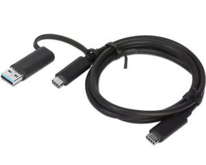 Lenovo 4X90U90618 USB-kabel USB 3.2 Gen 1 (3.1 Gen 1) 1 m USB A/USB C USB C Zwart