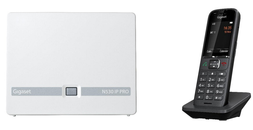 Gigaset N530 IP PRO + S700H PRO DECT-telefoon Nummerherkenning Antraciet