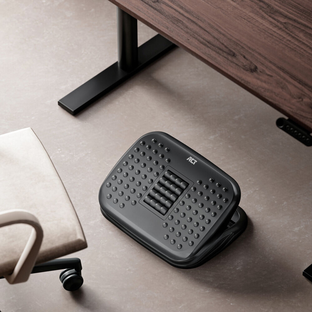 ACT Ergonomische voetensteun, in hoogte verstelbaar, met massagerollers - Afbeelding 4