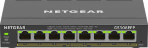 NETGEAR 8-Port Gigabit Ethernet High-Power PoE+ Plus Switch (GS308EPP)