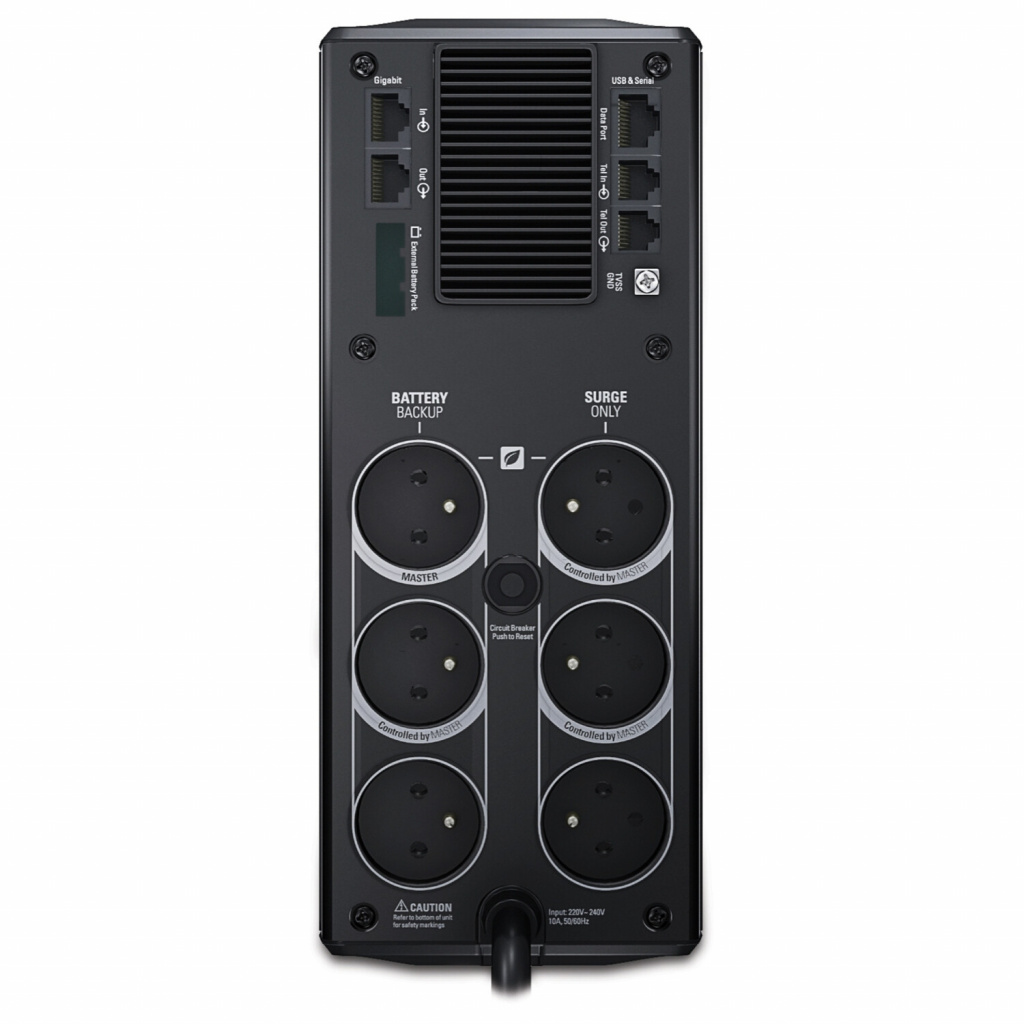 APC Back-UPS PRO BR1200G-FR - Noodstroomvoeding, 1200VA, 6x Penaarde(België), USB - Afbeelding 3