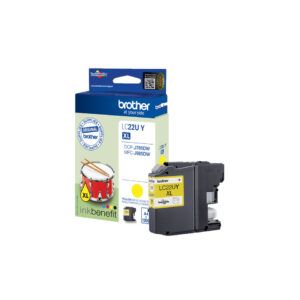 Brother LC22UY inktcartridge 1 stuk(s) Origineel Hoog (XL) rendement Geel