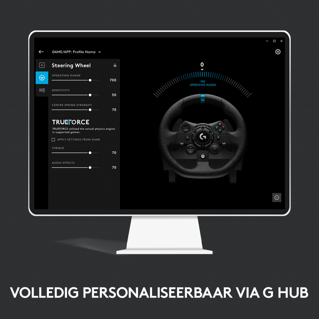 Logitech G G923 Zwart USB 2.0 Stuurwiel + pedalen Analoog/digitaal PC, PlayStation 4, PlayStation 5 - Afbeelding 15