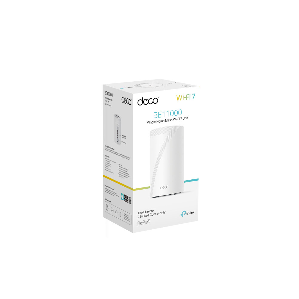TP-Link Deco BE65 Tri-band (2,4 GHz / 5 GHz / 6 GHz) Wi-Fi 7 (802.11be) Wit 4 Intern - Afbeelding 4