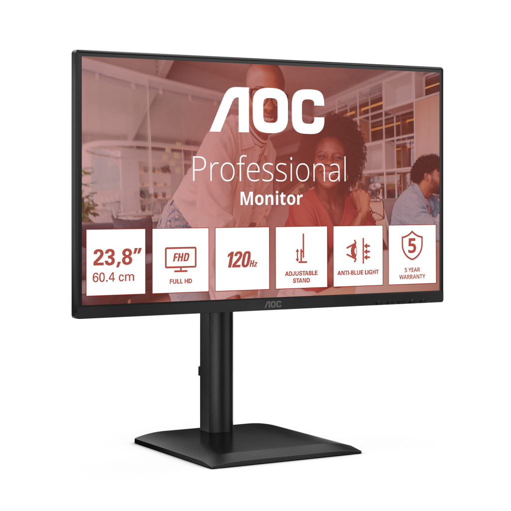 AOC E4 24E4CV computer monitor 60,5 cm (23.8") 1920 x 1080 Pixels Full HD LED Zwart - Afbeelding 22