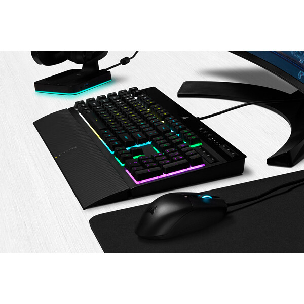 Corsair K55 RGB PRO toetsenbord Gamen USB AZERTY Belgisch Zwart - Afbeelding 7