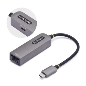 StarTech.com USB-C naar Ethernet Adapter, NIC, 100W PD Pass-Through, USB 3.0 Type-C 1Gbps Multi Speed Netwerk Adapter, Gigabit E