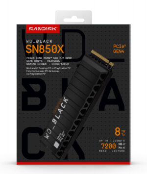 SanDisk WD_BLACK SN850X NVMe 8 TB M.2 PCI Express 4.0