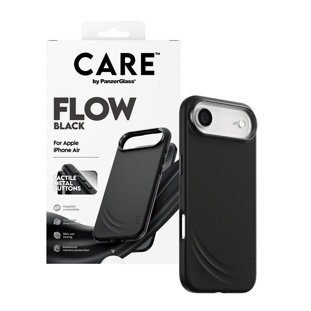PanzerGlass CARE by ® Feature FLOW Case Black w. MagSafe iPhone Air mobiele telefoon behuizingen Hoes Zwart - Afbeelding 5