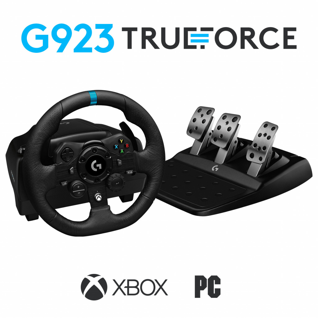 Logitech G G923 Zwart USB 2.0 Stuurwiel + pedalen Analoog/digitaal PC, Xbox One, Xbox Series S, Xbox Series X - Afbeelding 2