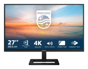 Philips 1000 series 27E1N1800AE/00 computer monitor 68,6 cm (27") 3840 x 2160 Pixels 4K Ultra HD LED Zwart