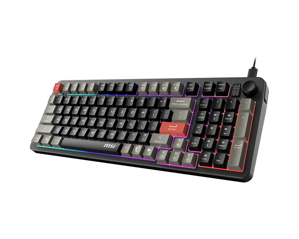 MSI FORGE GK110 toetsenbord Gamen USB QWERTY Amerikaans Engels Zwart - Afbeelding 3