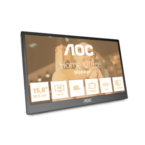 AOC 16T3EA Draagbare televisie en monitoor Zwart 39,6 cm (15.6") 1920 x 1080 Pixels