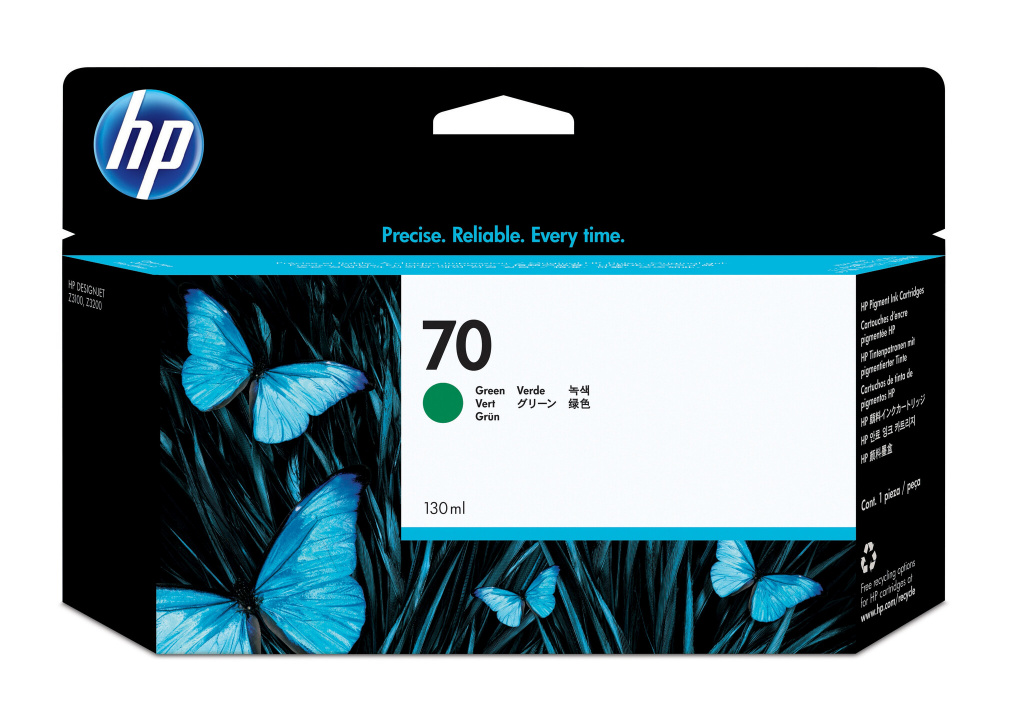 HP 70 groene inktcartridge, 130 ml