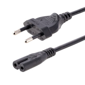 StarTech.com 2m Laptop Stroomkabel, EU Plug naar C7, 2.5A 250V, 18AWG, Laptop Vervangkabel, Printer Voedingkabel, Laptop Lader K