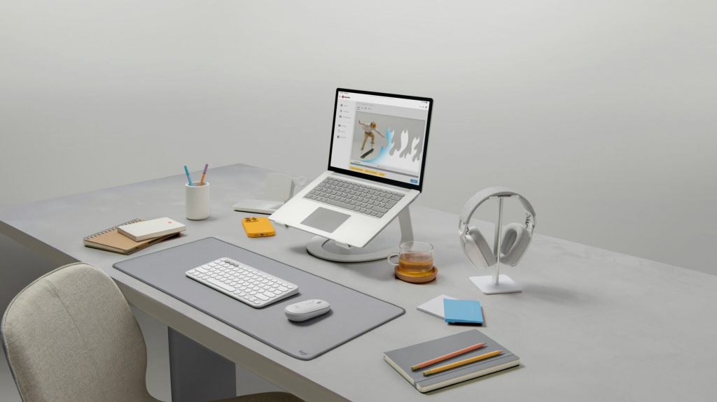 Logitech 920-012240 toetsenbord Inclusief muis Universeel RF-draadloos + Bluetooth QWERTY US International Wit - Afbeelding 19