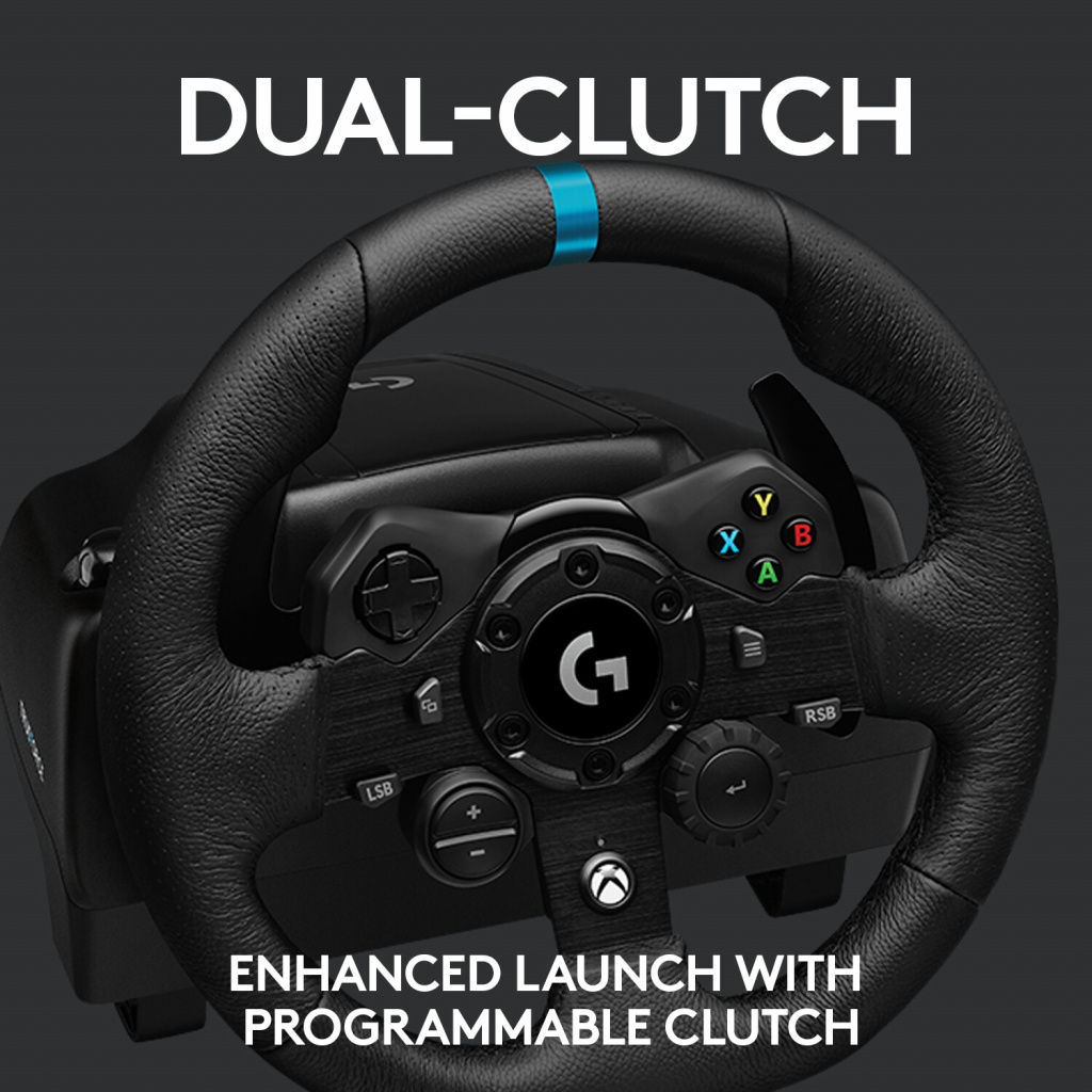 Logitech G G923 Zwart USB 2.0 Stuurwiel + pedalen Analoog/digitaal PC, Xbox One, Xbox Series S, Xbox Series X - Afbeelding 11