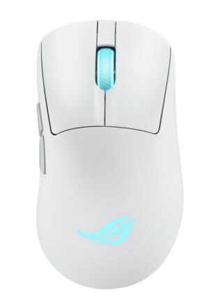 ASUS ROG Keris II Origin WHT muis Gamen Rechtshandig RF Wireless + Bluetooth + USB Type-A Optisch 42000 DPI
