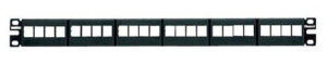 Panduit 24-port Modular Patch Panel 6 Removable Faceplates 1U